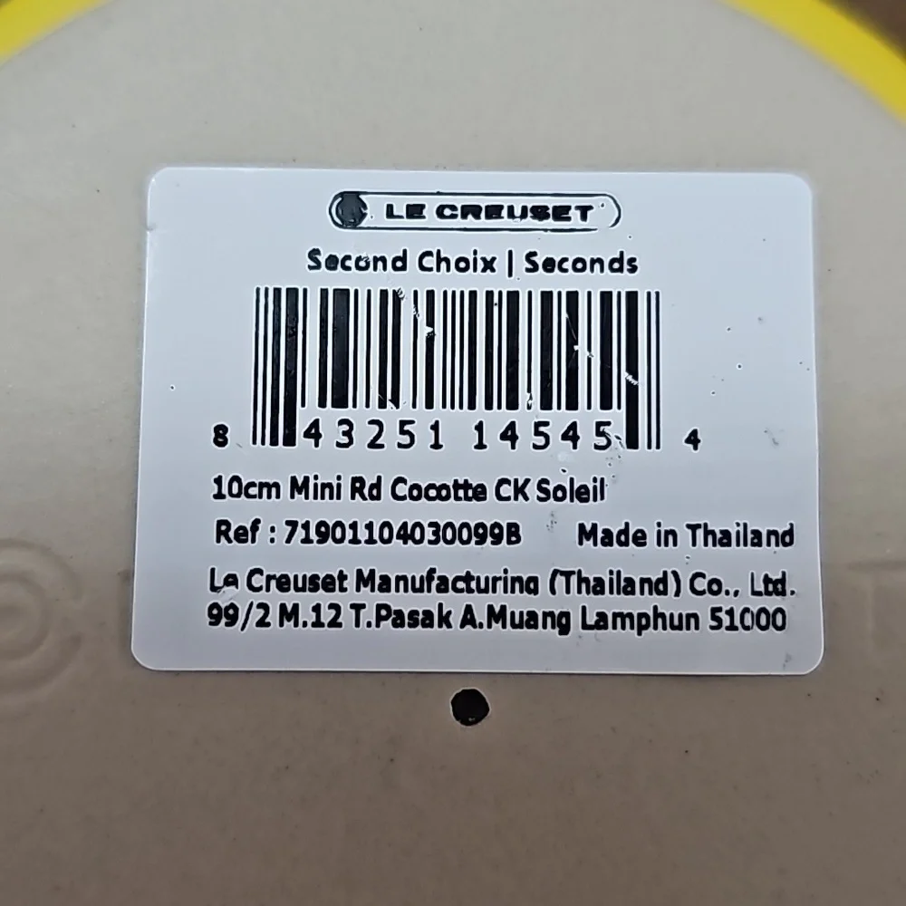NWT Le Creuset Mini Cocottes Set of 2 + Matching Mug 8oz CK Soleil (Yellow)
